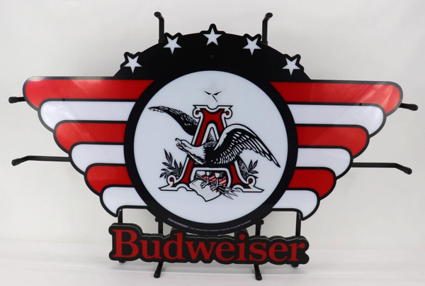 Budweiser Military Eagle Light Beer LED Neon Sign Light Lamp With Dimmer