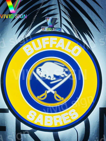 Buffalo Sabres 3D LED Neon Sign Light Lamp