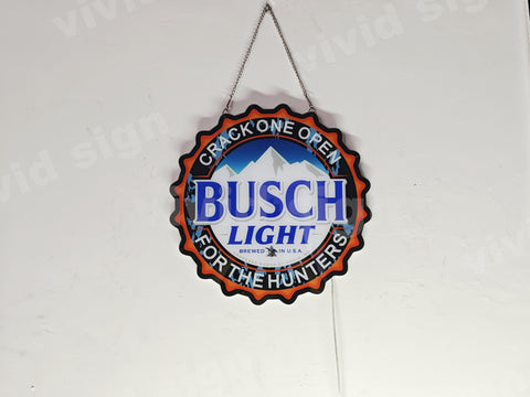 Busch Light Brewed Crack One Open For The Hunters 3D LED Neon Sign Lig ...