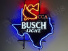 Busch Light CCA Texas LED Neon Sign Light Lamp