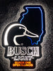 Busch Light Beer Flying Duck Ducks Quack One Open Illinois State LED Neon Sign Light Lamp