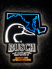 Busch Light Beer Flying Duck Ducks Quack One Open Maryland State LED Neon Sign Light Lamp