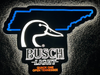 Busch Light Beer Flying Duck Ducks Tennessee State LED Neon Sign Light Lamp