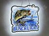 Busch Light Fishing 3D LED Neon Sign Light Lamp