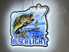 Busch Light Fishing 3D LED Neon Sign Light Lamp