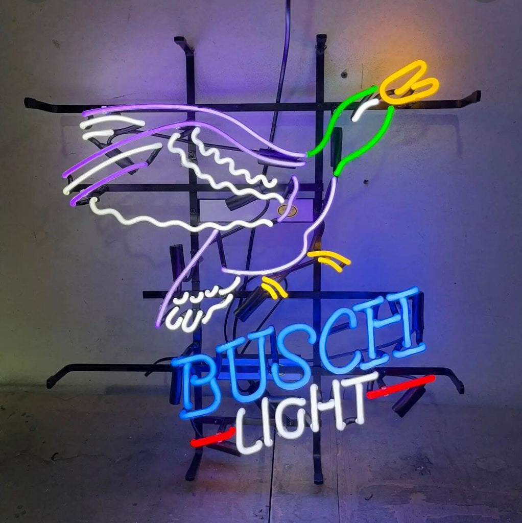 Busch Neon Busch Light Flying Duck Beer Neon Light Lamp Sign – neonsign.us