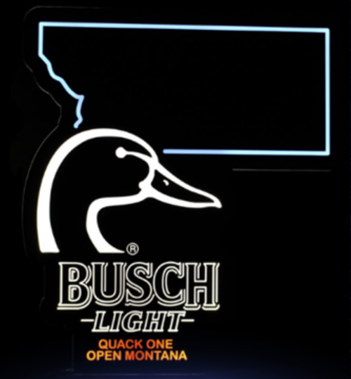 Ducks unlimited busch light neon sign deals