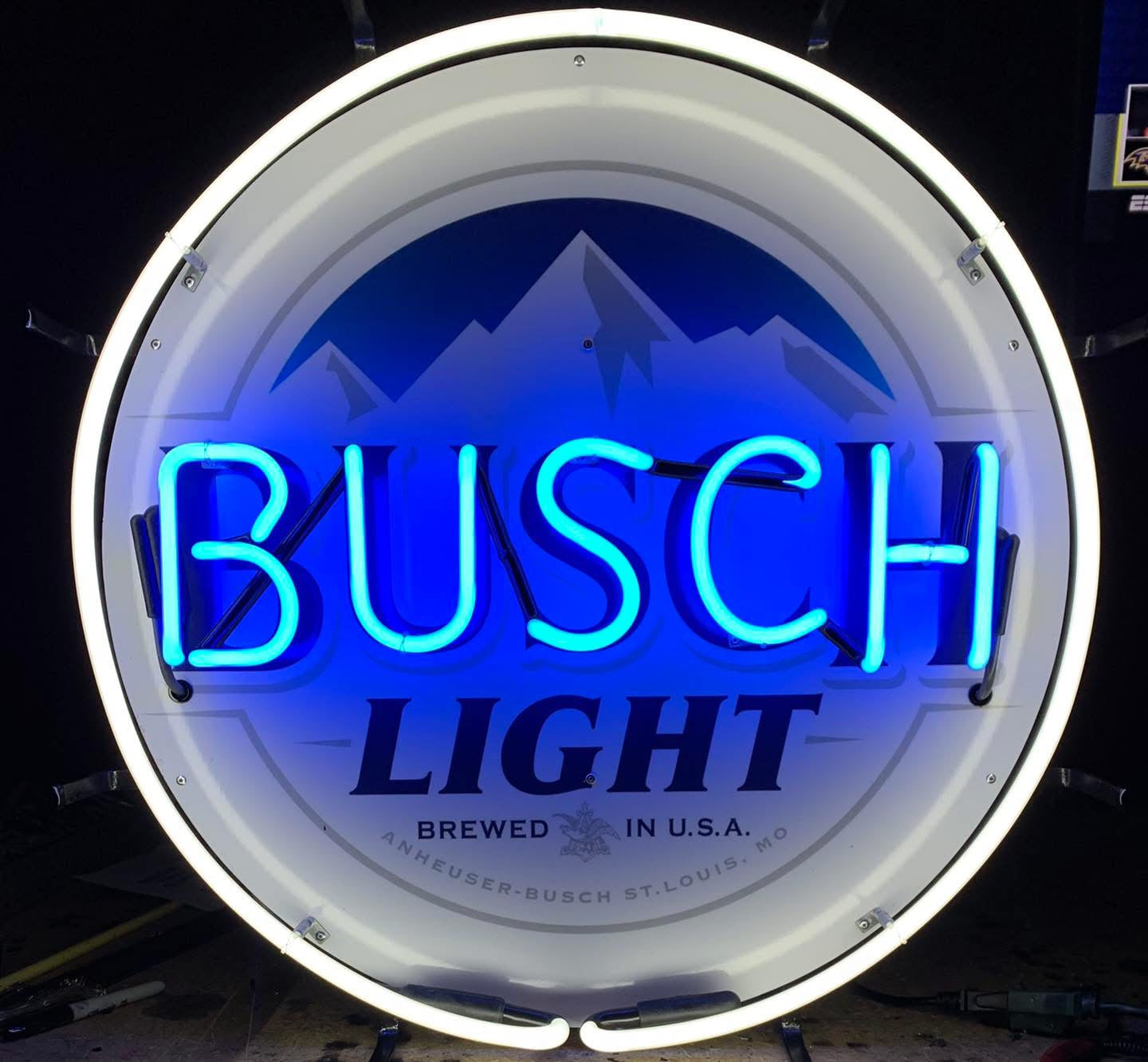 Busch Neon Busch Light Mountain Neon Light Sign Lamp With HD Vivid Printing Techn ...