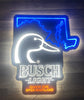 Busch Light Beer Flying Duck Ducks Quack One Open Maryland State LED Neon Sign Light Lamp