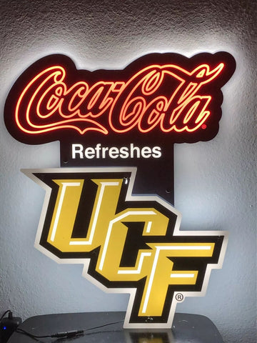 UCF Coca Cola Refreshes 2D LED Neon Sign Light Lamp