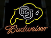 Colorado Buffaloes Budweiser Beer Neon Sign Light Lamp