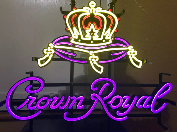 Crown Royal Whisky LED Neon Sign Light Lamp