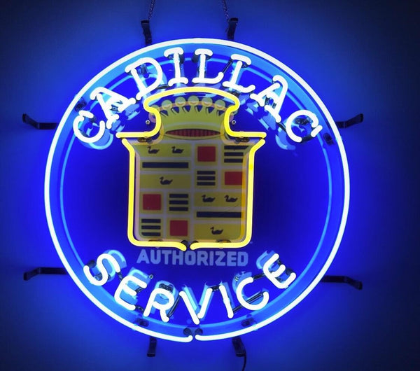 Cadillac Service Vivid Neon Sign Light Lamp