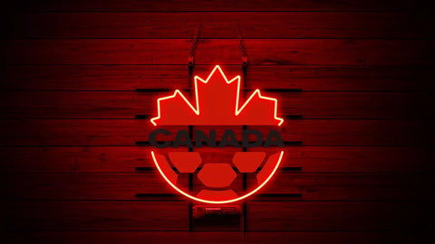 Canada National Football Team Logo Neon Light Sign Lamp