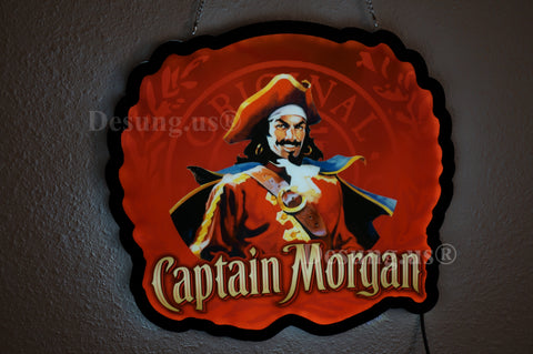 Captain Morgan Rum 2D LED Neon Sign Light Lamp