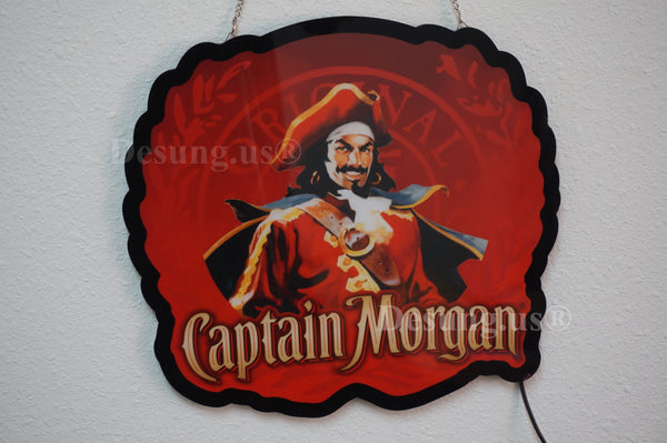 Captain Morgan Rum 2D LED Neon Sign Light Lamp