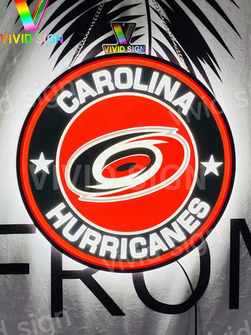 Carolina Hurricanes 3D LED Neon Sign Light Lamp