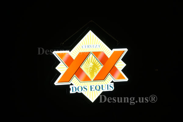 Cerveza Equis XX Dos Beer 3D LED Neon Sign Light Lamp