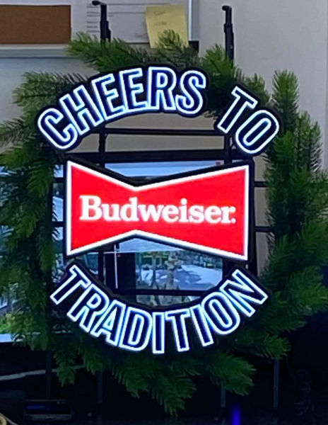 Cheers To Tradition LED Neon Sign Light Lamp With Dimmer