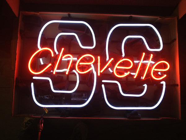 Chevrolet Chevy Corvette Chevelle SS Super Sport Auto Sports Car Garage Neon Sign Light Lamp