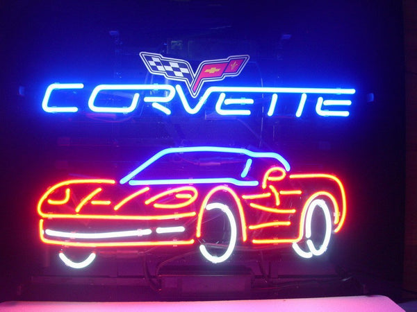 Corvette Chevrolet Camaro Chevy Sports Car Garage Neon Sign Light Lamp