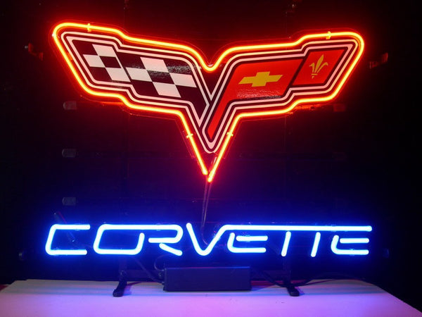 Corvette Chevrolet Camaro Chevy Sports Car Neon Sign Light Lamp