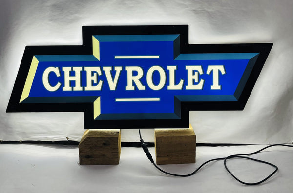 Chevrolet Emblem Bowtie Logo 2D LED Neon Sign Light Lamp