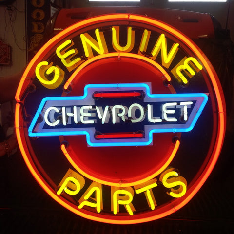 Chevrolet Genuine Parts Neon Light Sign Lamp HD Vivid Printing