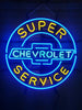 Chevrolet Super Service SS Chevy Corvette Chevrolet Chevelle Sports Car Neon Sign Light Lamp