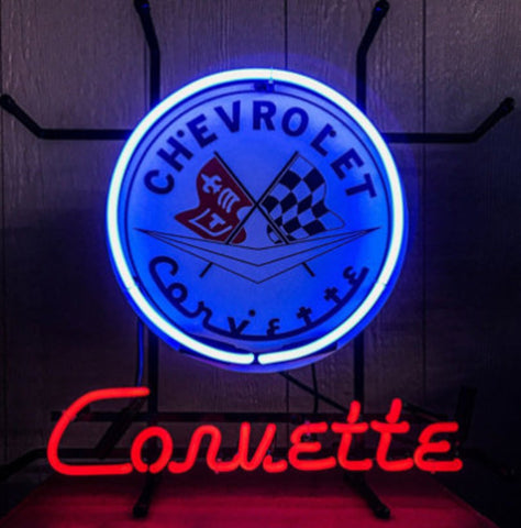Chevy Corvette Chevrolet Chevelle Sports Car Neon Sign Light Lamp ...