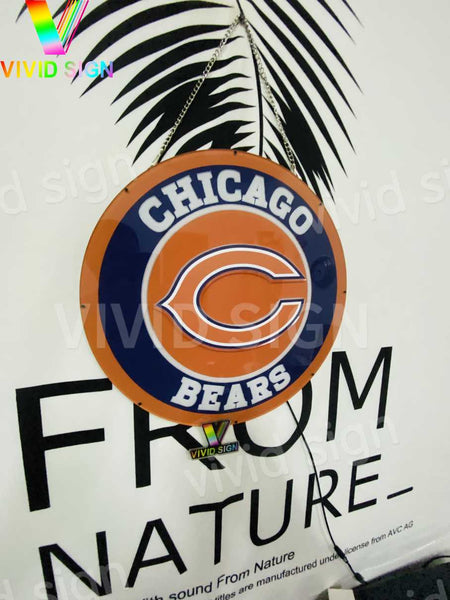 Chicago Bears 3D LED Neon Sign Light Lamp