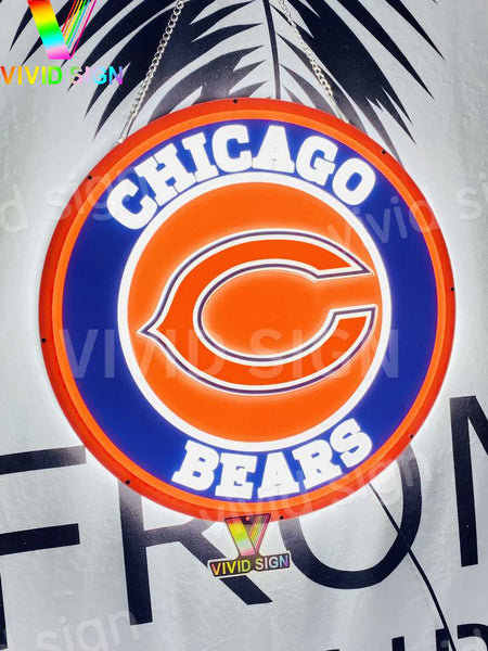 Chicago Bears 3D LED Neon Sign Light Lamp