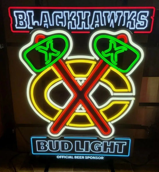 Chicago Blackhawks LED  Light Lamp Neon Sign