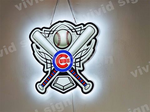 Chicago Cubes Baseball 3D LED Neon Sign Light Lamp – neonsign.us