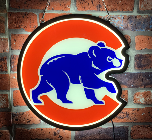 Chicago Cubs 2D LED Neon Sign Light Lamp
