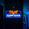 Chill It's Happy Hour LED Neon Sign Light Lamp