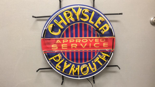 Chrysler Plymouth Dependable Service Mopar Garage Neon Light Sign Lamp With HD Vivid Printing
