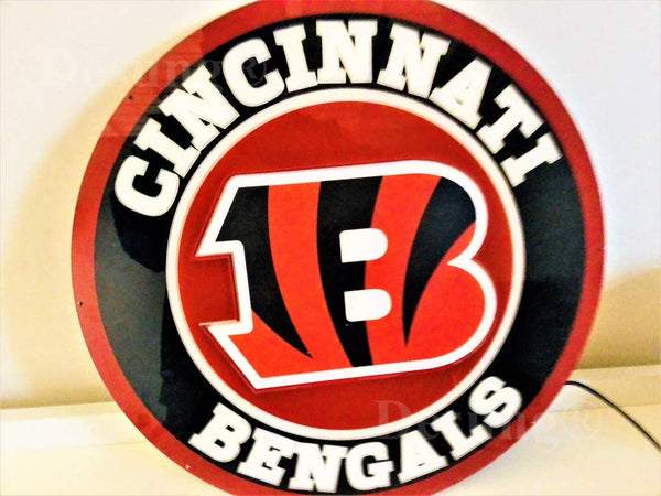 Cincinnati Bengals 3D LED Neon Sign Light Lamp