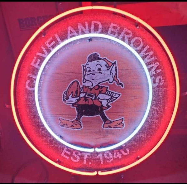 Cleveland Browns Est 1946 Neon Light Sign Lamp With HD Vivid Printing Technology