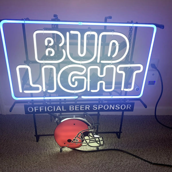 Cleveland Browns NFL Bud Light Neon Sign Light Lamp