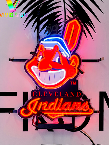 Cleveland Indians Neon Light Sign Lamp With HD Vivid Printing