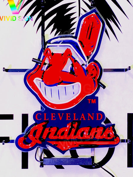 Cleveland Indians Neon Light Sign Lamp With HD Vivid Printing