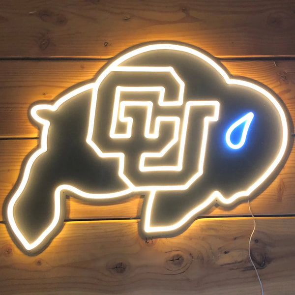 Colorado Buffaloes Logo LED Neon Sign Light Lamp