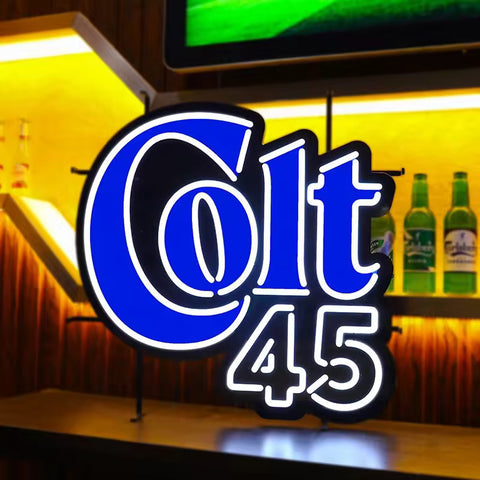 Colt 45 Beer LED Neon Sign Light Lamp