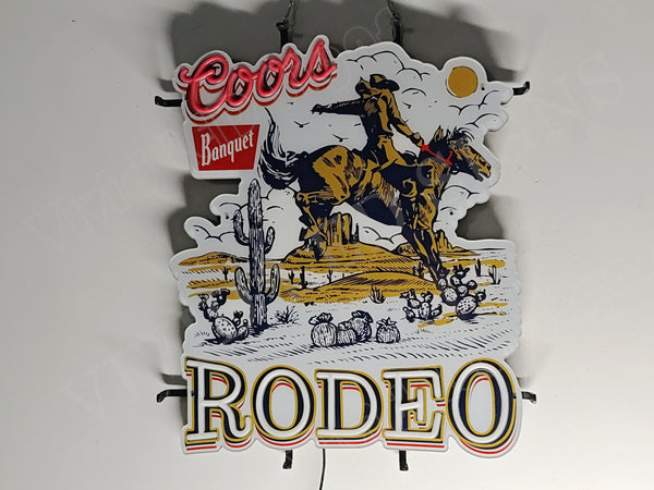 Coors Banquet Rodeo LED Neon Sign Light Lamp