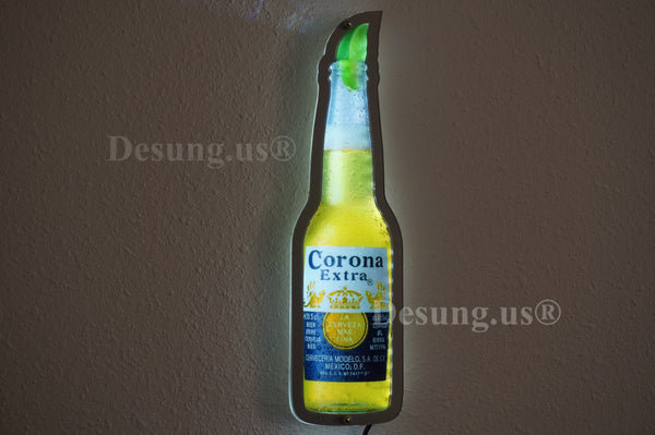 Corona Extra Beer Bottle 2D LED Neon Sign Light Lamp