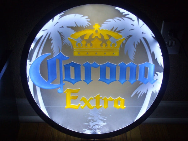 Corona Extra Palm Trees Beer 2D LED Neon Sign Light Lamp