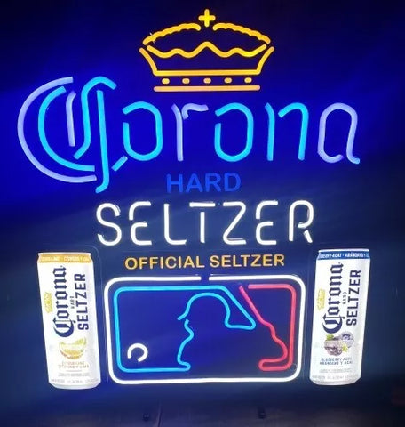 Corona Hard Seltzer Beer MLB LED Light Lamp Neon Sign