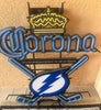 Tampa Bay Lightning Corona Beer LED Neon Sign Light Lamp With Dimmer