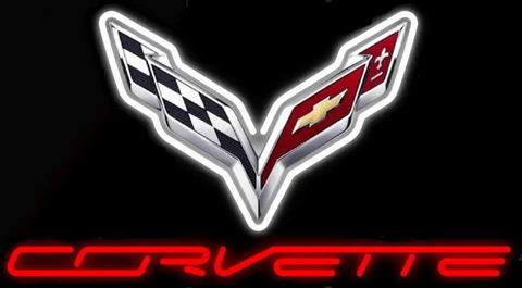 Chevrolet Stingray C7 Chevy Corvette Auto Sports Car Neon Sign Light Lamp